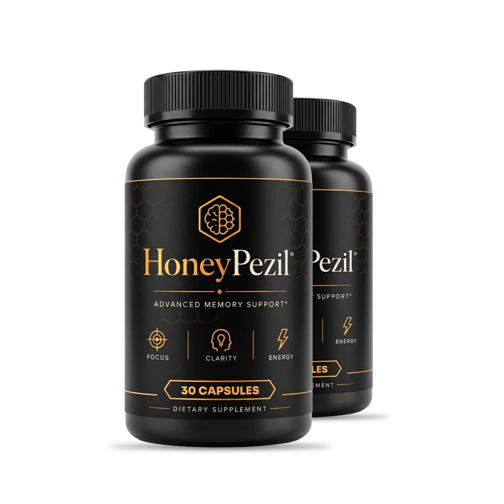 HoneyPezil memory and cognitive support capsules bottle